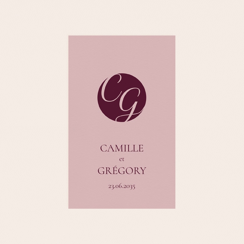 Etiquette bouteille mariage Symbiose pas cher