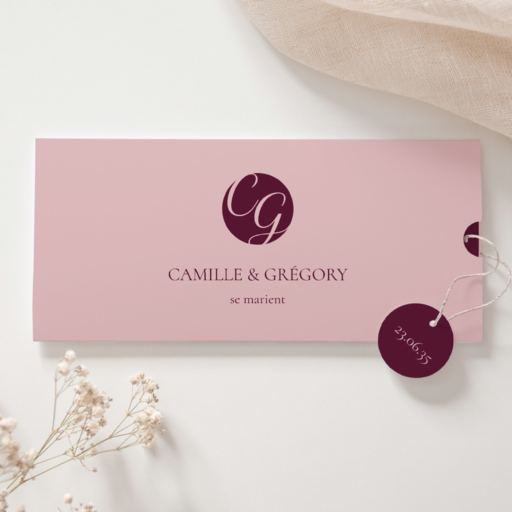 Faire-part de mariage Symbiose