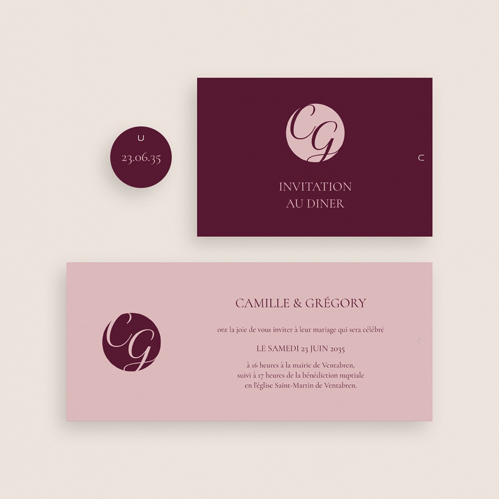 Faire-part de mariage Symbiose gratuit