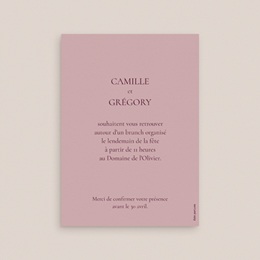 Carte invitation Brunch Symbiose pas cher