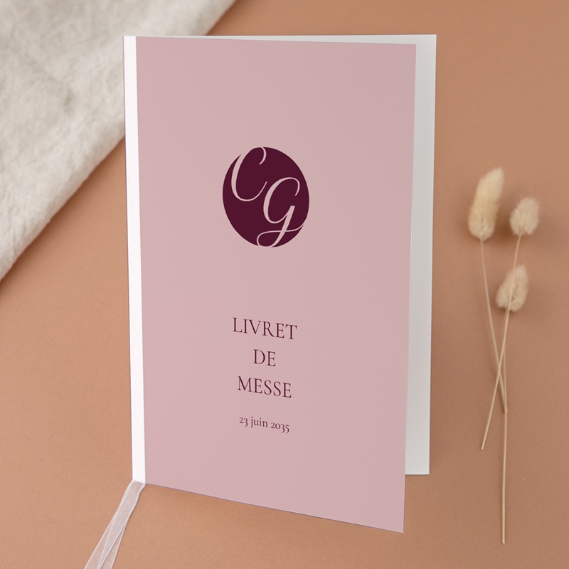 Livret de messe mariage Symbiose