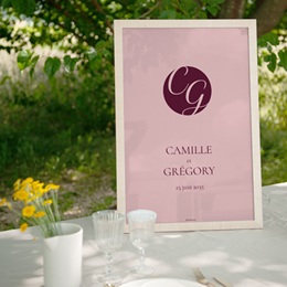 Panneau de bienvenue mariage Symbiose