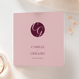 Carte de remerciement mariage Symbiose