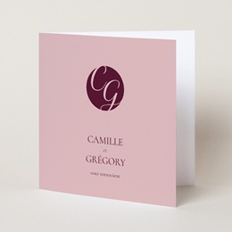 Carte de remerciement mariage Symbiose pas cher