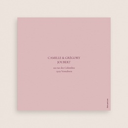 Carte de remerciement mariage Symbiose