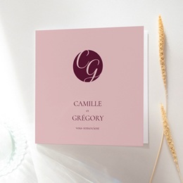 Carte de remerciement mariage Symbiose