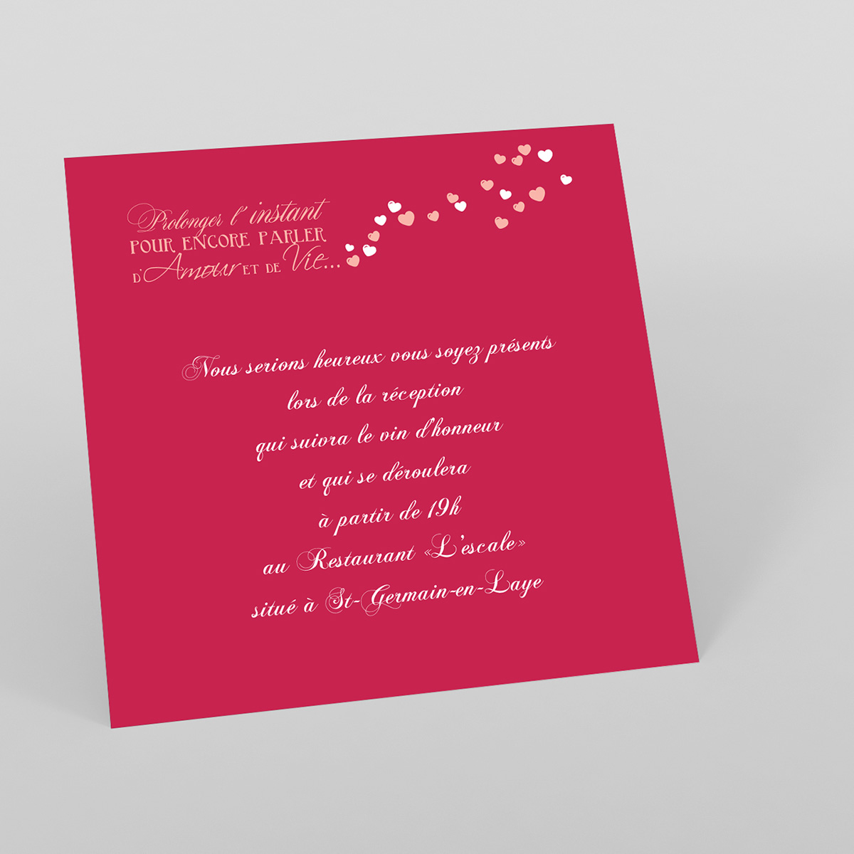 Carte D Invitation Mariage Romeo Et Juliette Echantillon Offert
