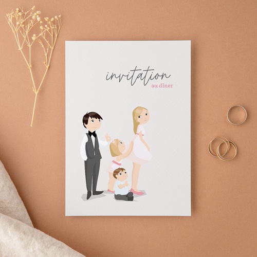 10 Cartes D’Invitation Mariage Élégantes – Papier De Qualité – Format 18x13 Cm – Pour Mariage, Répétition, Événements