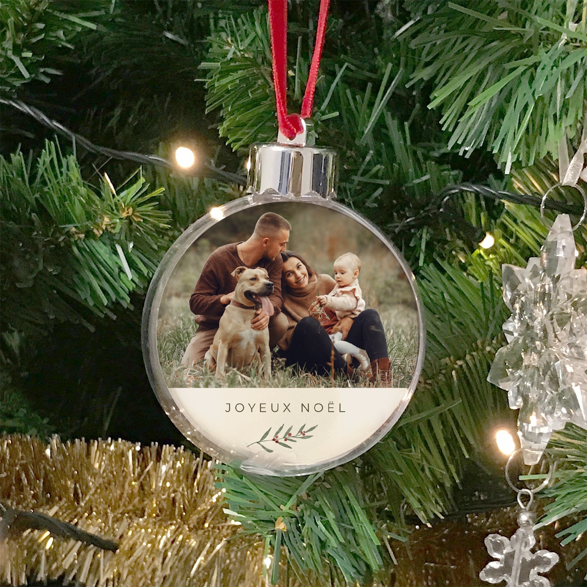 Boule de Noël personnalisée